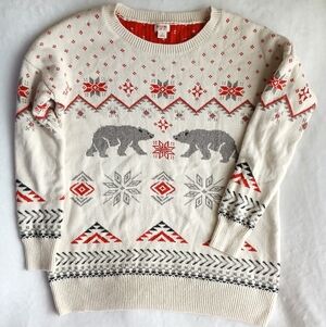 Mossimo Supply Co Polar Bear Holiday Sweater size L